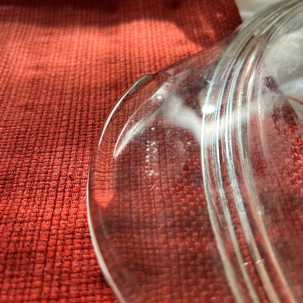 Vintage Simax 3 quart floral etched crystal casserole dish with lid! - Picture 4 of 7